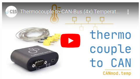 Temperature-to-CAN-bus Sensor Module